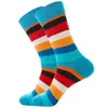 Men's Socks 20Pairs/Lot Wholesale Drop Fashion Casual Women And Mens Stripe Harajuku Fruit Animal Funny Dress Cotton