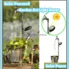 Lampes De Pelouse Lumière De Robinet D'eau Solaire Avec Pot De Fleur Led Support De Plante En Plein Air De Pile De Jardin En Métal Coulant Pour Drop Delivery Lights Ligh Dhssv