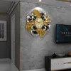 Настенные часы ginkgo biloba creative clock european light uxury living america ary art art deco