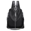 Rucksack Frauen Nylon Wasserdichte Tuch Schwarz Pailletten Weibliche 2022 Koreanische Reise Hohe Qualität Casual Schüler Schule Tasche