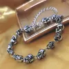 Link Bracelets Bracelet Gothic Skull Jewelry Alloy Material Beaded Bangles Dropship