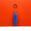 Cute Tassel Plush Keychain Party Favor Valentine's Day Cartoon Bag Pendant Car Key Chain Ring Ornaments Accessories Creative Gifts Wholesale DE927