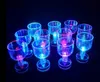 Vingglasögon LED Flash Color Change Water Activated Light Up Champagne Beer Whisky 50 ml Dricks Glass Sleek Design Drinking Glass Cocktail Party Novelty SS1213