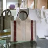 Nouveau sac de créateur fourre-tout sacs femmes sacs à main de luxe décontracté épaule bandoulière sac à provisions toile en cuir véritable Chlo sac fourre-tout Fashion Channel Handbag