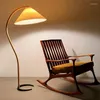 Floor Lamps Stained Glass Lamp Vintage Tripod Light Ball Modern Wood