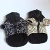 Soft And Warm Designer Dog Clothes Pet Cold Weather Pets Clothes With Letters Casual Dog Sweater Winter Cotton Coat Jacket