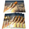 Bordduk Space Shuttle Emission Tablecoloth Kitchen Decor Cover Weddings Home Elastic Chair