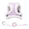 Obroże psa smycze zimowe futra psa pies uprząż smycz smyczy regulowany refleksyjny Chihuahua Puppy Cat Harness kamizelka dla małych psów Yorkie T221212