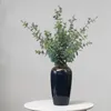 Decorative Flowers Plastic Artificial Plants Eucalyptus Leaves Greenery Branches Bouquets For Home Decor Parties Wedding Office Bulk