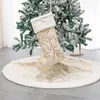 Dekoracje świąteczne 122 cm gałęzie Bronzing Pluszowe drzewo spódnica Dekoracja przyjęcia do domu wisiorek navidad navidad Torba prezentowa