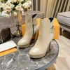 SHOES L01 designer top version handmade custom 2022S new 1V home ladies fashion high-heeled black boots