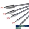 Other Household Sundries 5Pcs Wood Engraving Drill Bit Set Steel Solid Carbide Grinding Burr For Woodworking Drilling Carving Drop D Otkip