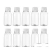 Bouteilles d'eau 10pcs 350ml 200ml transparent en plastique stockage de lait boisson potable bouteille de jus clair pour la livraison en plein air à la maison Otdqf