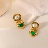 Boucles d'oreilles à tige en Europe et en Amérique Modern Women's 2022 Irregular Color Contrast Christmas Luxury For Women