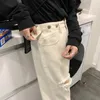 Jeans pour hommes été déchiré hommes mode décontracté noir/bleu/beige hommes streetwear lâche hip-hop trou droit denim pantalon hommes