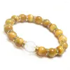 Strand Heart Sutra Natural Crystal Tiger Eye Bracelet For Man And Women Handmade Good Lucky Amulet Stone Jewelry 10mm