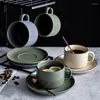 Coffee Tea Sets Nordic Matte Set Home Retro Afternoon Scented Cup Ceramic