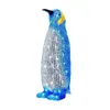 Acrylic Light Up Penguin Novelty Statue LED Lighting Figurine For Lawn Outdoor Indoor Decor Ornament