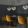 Lampy wiszące sypialnia Mała żyrandol Nowoczesna luksusowa lampa do dekoracji baru restauracyjnego Regoracja Kształt Latający spodek Ledcrystal