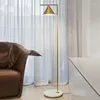 Floor Lamps Nordic Light Funnel Conical Horn Acrylic Lampshade LED Lamp Lighting Living Room Bedroom Indoor Decor Standing