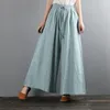 Etnisk kläder Autumn Chinese Style Wide Leg Pants Elegant Women High midja Solid Casual Loose Long Trousers Vintage Pantalon Streetwear