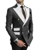 Men's Suits Men's 2 Piece Double Breasted Point Lapel Jacket Pants Fashion Wedding Groomsmen Prom Party Blazer Set