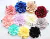 Fleurs décoratives 10 Pcs/lot 10 cm mode mousseline de soie cheveux accessoires accessoires à créer soi-même Boutique décoration de mariage fleur avec épingle sur l'arc arrière