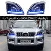 Accessori per l'illuminazione del faro dell'auto DRL Luci di marcia diurna per Toyota Prado LED Faro abbagliante Indicatore di direzione Lampada frontale