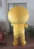 2022 Microfone amarelo mascote de figurino de desenho anime personagem de anime de anime de natal