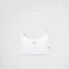 حقائب يد مصممة للنساء من Luxurys محفظة مصمم حقيبة كتف كروس من النايلون حقائب تحت الإبط المحافظ Pr Re-Edition 2000 Re-Nylon White