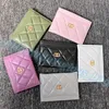 Real Leather caviar Card Holder cc Designer Wallet Luxury Womens Purse Mens Wallets classic flap Coin Purses quilted Mini Cardholder key pouch white passport holder