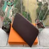 delivery 2019 Fashion Designer Clutch Leather Wallet Double Zip Wallet183Z