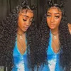 360 perruques de cheveux humains bouclés pour les femmes noires perruque Afro noire Hd 13x4 perruque frontale en dentelle bouclée crépue perruque synthétique preplumée