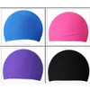 Whole- New Summer Unisex Women Men Comfortable Elastic Pure Color Swim Pool Swimming Hat Cap 204L