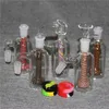 Hookah Glass Ash Catchers With Quartz Banger Silicone Container 45 90 Degrees Ashcatcher For Glass Water Bong Oil Dab Rig