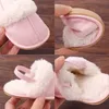 Newborn First Walkers 2023 Autumn Winter Baby Girls Boys Indoor Non-Slip Soft Bottom Animal Pattern Baby Shoes Home Slippers