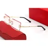 okulary mężczyzna carti okulary projektant okulary przeciwsłoneczne kobieta moda prostokąt Biznes Mężczyźni Marka Projekt Lato Odcienie Kolorowe soczewki Stop Bez oprawek Bez oprawek Z pudełkiem