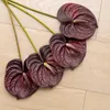 Decorative Flowers Artificial Green Fake Plant Long Stem Lotus Leaves Plastic Decoration Home Living Room Garden Potted Balcony Office