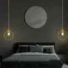 Luxus Ins Wind Single Head Ring Pendelleuchten LED-Leuchten für Schlafzimmer Nachttisch Esszimmer Bar Veranda Beleuchtungskörper Hängelampe Moderne Kronleuchter LRS018