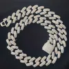 20 mm 16 Zoll -24 Zoll vergoldet Bling CZ Stein Miami Kubanische Kette Halskette Armband Punk Hiphop Rapper Street Schmuck für Männer