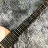 LVYBEST ЭЛЕКТОРИКАЯ ГИТАРА CUSTEM 40 -дюймовый ABALONE ACALONE ACUSTIC GUITAR в стиле 914 в натуральном цвете