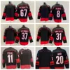 Maillots de hockey rétro inversés 2022 20 Sebastian Aho 11 J Staal 37 Andrei Svechnikov 86 Teuvo Teravainen 31 Frederik Andersen 8 Brent Burns Chemises rouges noires blanches