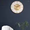 Orologi da parete Lusso Silenzio Nordic Creatività Camera da letto Decorare ARTE Moderno Semplice Horloge Murale Home Fashion EK50bgz