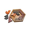 Головоломки neves neto montessori tangram wooden puzzle 3d colorf Constructor Board Game for Kids Math Math Toys Образование De Dhgh5