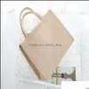 Cadeau Wrap Jute Shoder Sacs Coton Grande Capacité Boutique Fourre-tout Drop Livraison Maison Jardin Fête Fournitures Événement Otkzo