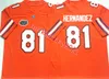 Anthony Richardson Kyle Trask Florida Football Jersey Mens Stitched # 81 Aaron Hernandez Florida Gators Maglie