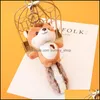 Novelty Items Wholesale Creative Nut Squirrel Plush Toys Big Tail Doll Hine Schoolbag Pendant Car Key Chain Drop Delivery Home Garden Otxtd