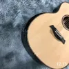 LVYBEST ЭЛЕКТОРИКАЯ ГИТАРА CUSTEM 40 -дюймовый ABALONE ACALONE ACUSTIC GUITAR в стиле 914 в натуральном цвете