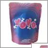 포장 백 사무실 학교 사업 산업 Zruntz 접착제 Mylar 3.5g 3.5 그램 플래티넘 Vovo Flower Astro Mints 0.125oz Drop DNHFO