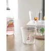 Juegos de té y café, taza transparente resistente al calor de borosilicato de vidrio Animal tridimensional, agua para beber